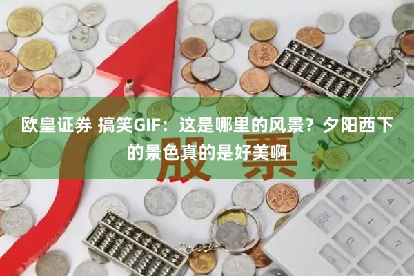 欧皇证券 搞笑GIF：这是哪里的风景？夕阳西下的景色真的是好美啊