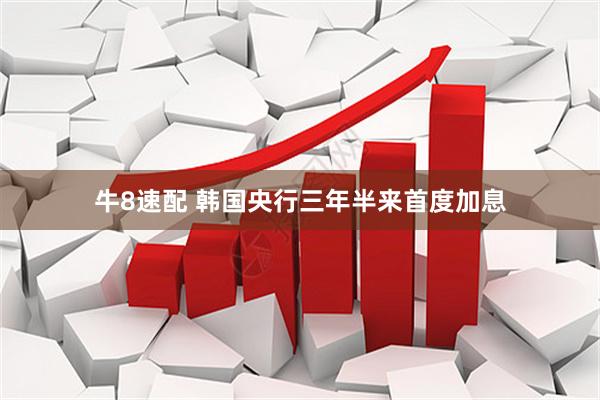 牛8速配 韩国央行三年半来首度加息